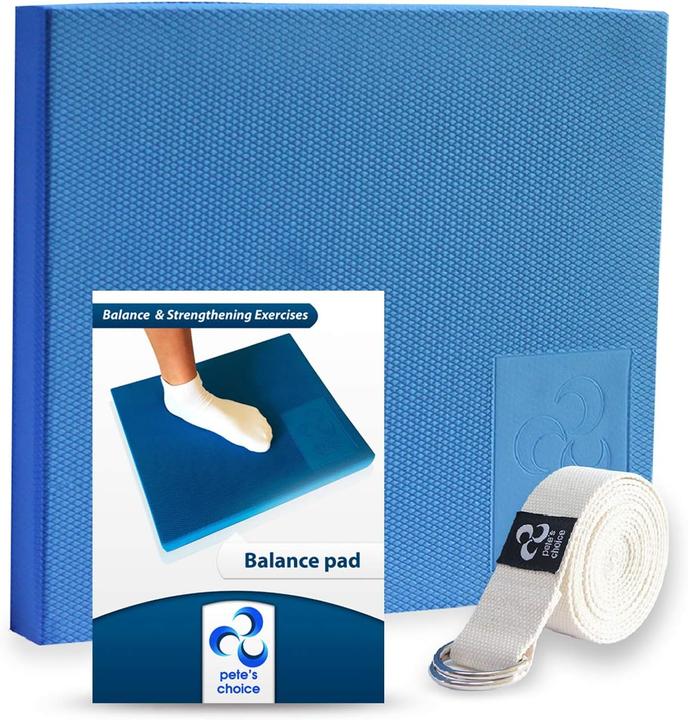 Pete's choice Balance Pad mit Dehnungsgurt & eBook