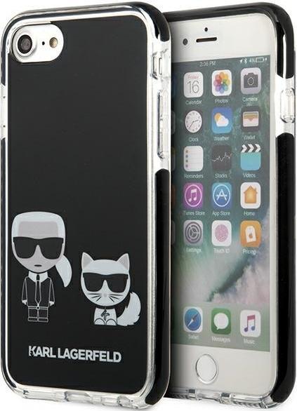 Immagine prodotto Karl Lagerfeld case for iPhone 7 / 8 / SE 2020 / SE 2022 KLHCI8TPEKCK hard case black Karl & Choupet (Apple iPhone SE (terza generazione), Apple iPhone SE (seconda generazione), Apple iPhone 7)