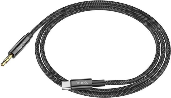 Image du produit Hoco - Audio Cable Adapter (UPA19) - USB Type-C to Jack 3.5mm, 1m - Black (1 m)