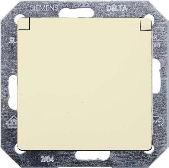 Produktbild Siemens 5UB1907 DELTA i-system Schuko- Steckdose 10/16A 250V m.Klappdeckel