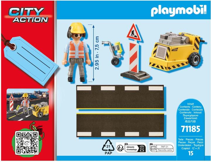 Produktbild Playmobil Bauarbeiter mit Kantenfräser (71185, Playmobil City Action)