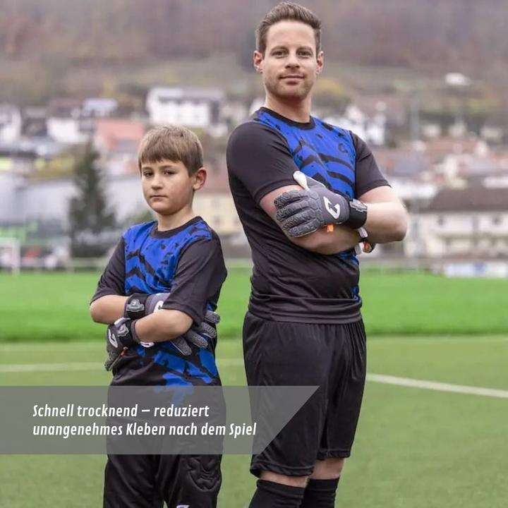 Actual product image Catch & Keep Trikot Blue Splash Torwarttrikot Gr. 128 Kurzarm Fussball Shirt (128)