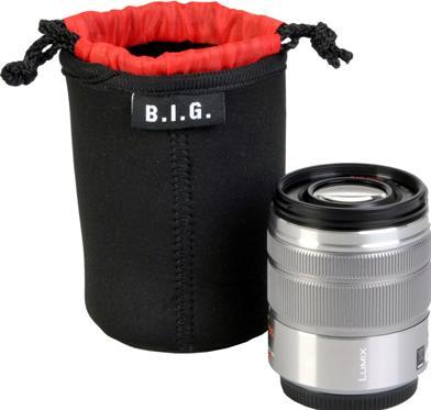 Actual product image B.I.G. PS7 Black, Red Neoprene Pouch case (Lens bag)