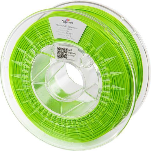 Image du produit Filament Premium PLA Vert Lime 1.0kg 1.75mm (PLA, 1.75 mm, 1000 g, Vert)