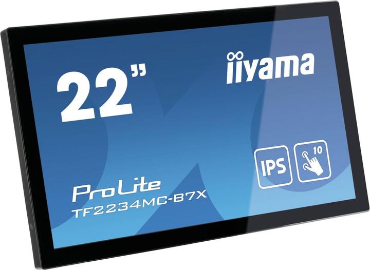 Immagine prodotto iiyama 21,5 pollici IPS 1920 x 1080 10 Point Touch Anti-Fingerprint 1000:1 305 cd (1920 x 1080 pixel, 22")