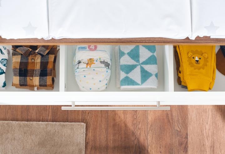 Actual product image Pinolino Tuula economy set (Baby cot, Changing unit)