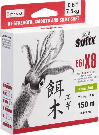 Immagine prodotto Sufix Egi (x8) (10 kg, 0.16 mm)