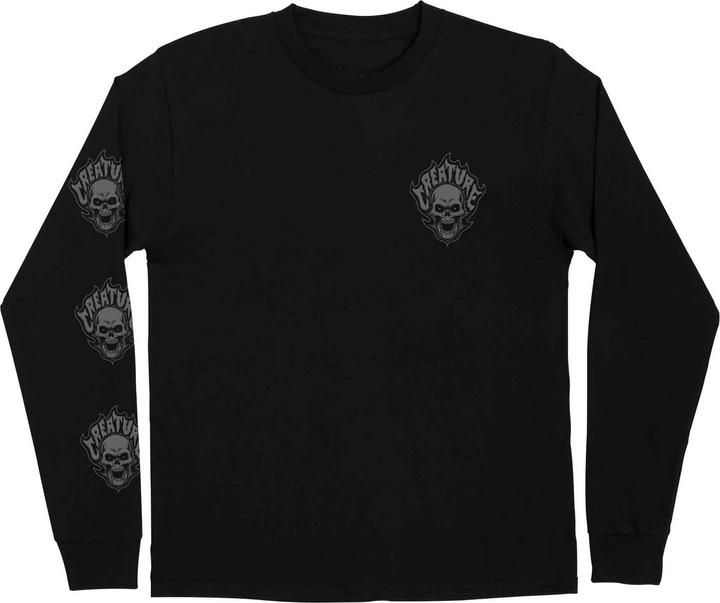Immagine prodotto Creature Maglietta Bonehead Flame L/S Heavyweight (S)