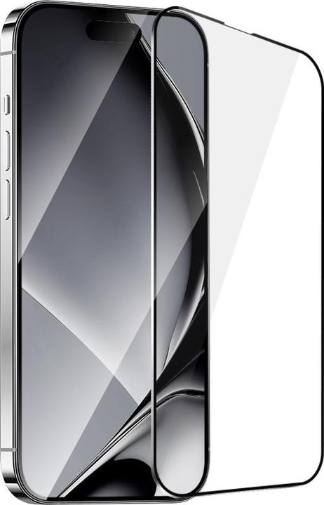 Image du produit OEM Cadre métallique en verre trempé pour iPhone 16 Pro 6,3" cadre noir (1 pièce(s), Apple iPhone 16 Pro)