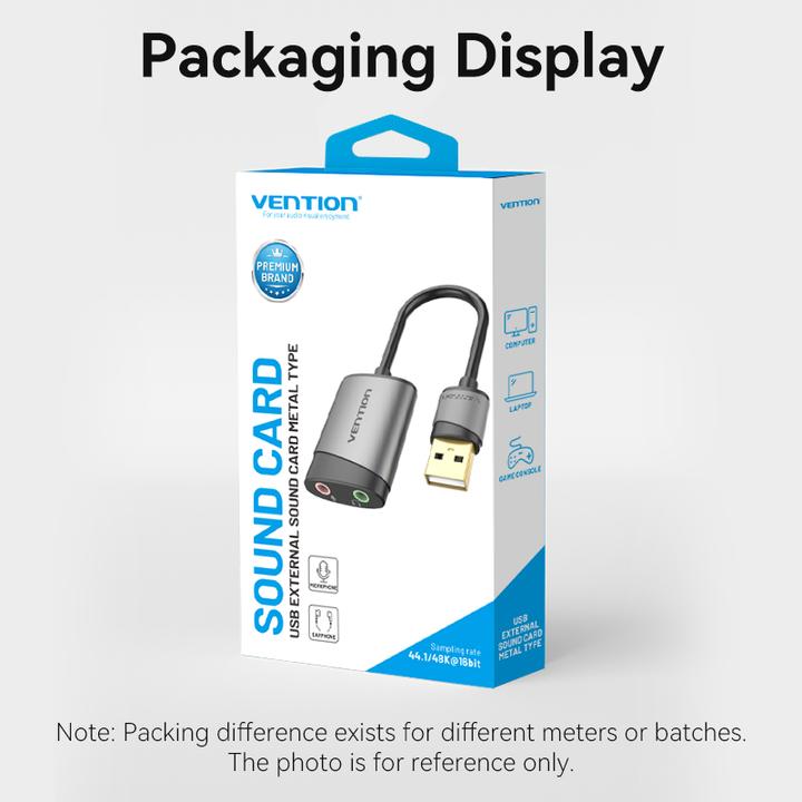 Actual product image Vention External USB audio card ORICO CDKHB 15cm (USB)