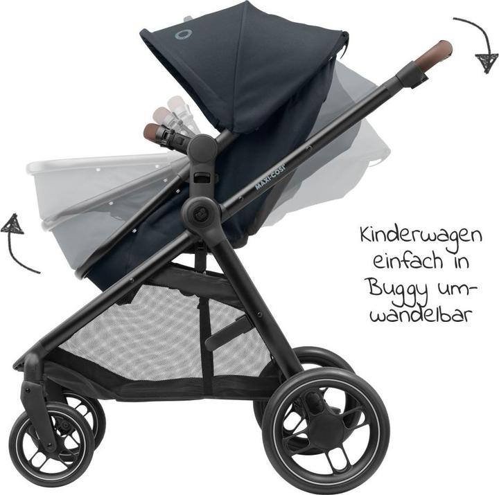 Produktbild Maxi-Cosi Zelia 3 Essential Graphite (Black Frame & Brown Leather)