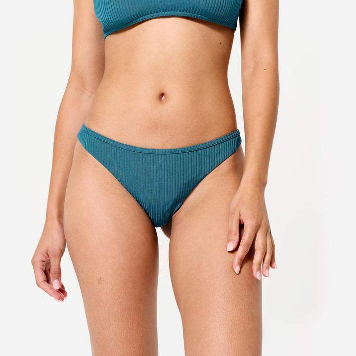 Produktbild Olaian Bikini-Hose Tanga Surfen Damen strukturiert Lulu Folk blau (40, 42)