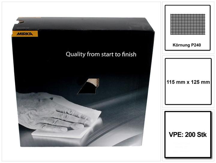 Produktbild Mirka Goldflex Soft 115x125mm P240 200Stk. ( 2912707025 ) Handpad Rolle perforiert (P240)