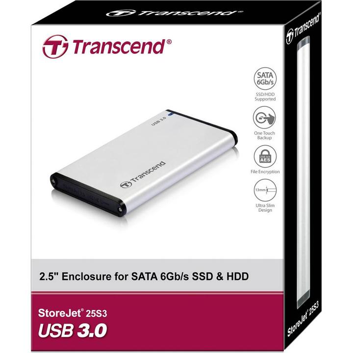 Immagine prodotto Transcend Contenitore SSD/HDD 2,5" USB3.1 / TS0GSJ25S3 (2.5")