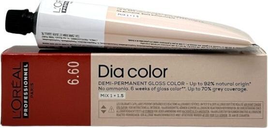 Produktbild L'Oréal Paris Loreal DIA Color 6,60 Dunkelblond Intesives Rot 60 ml (6.60 Dunkelblond Intensivrot)