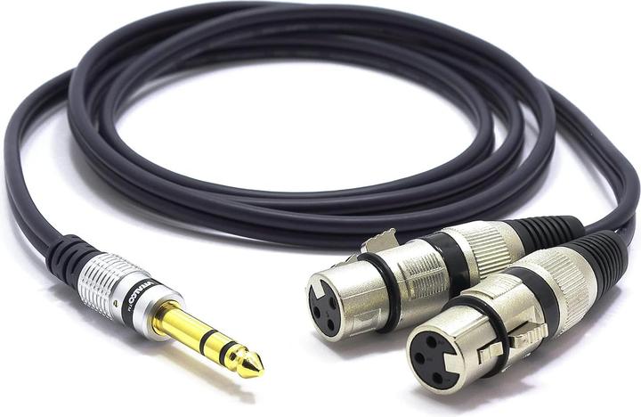 Produktbild Vitalco 2x XLR auf Klinke Mikrofonkabel Adapter (3 m, 3.5mm Klinke (AUX), XLR)