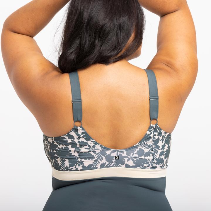Produktbild Nabaiji Badeanzug Damen Mia Palm beige/khaki. Körbchengrösse D/E (46)