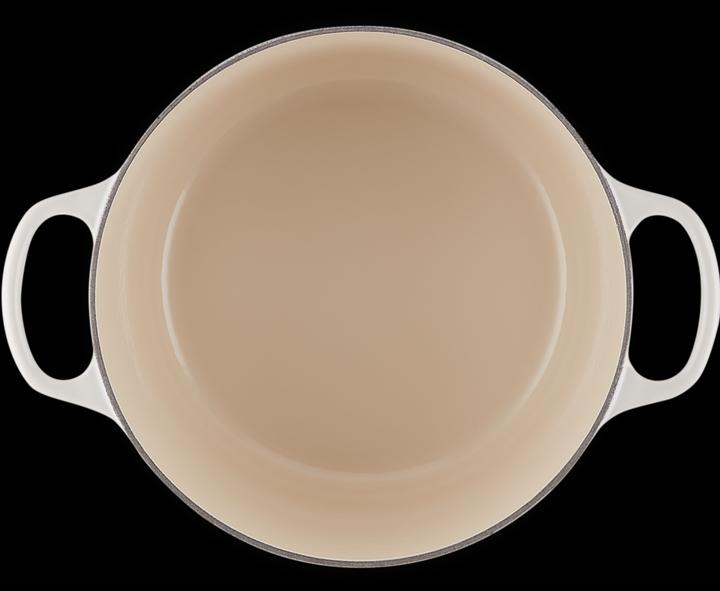 Image du produit Le Creuset Cocotte haute SIGNATURE Meringue (24 cm, Cocotte + faitout, Fonte)