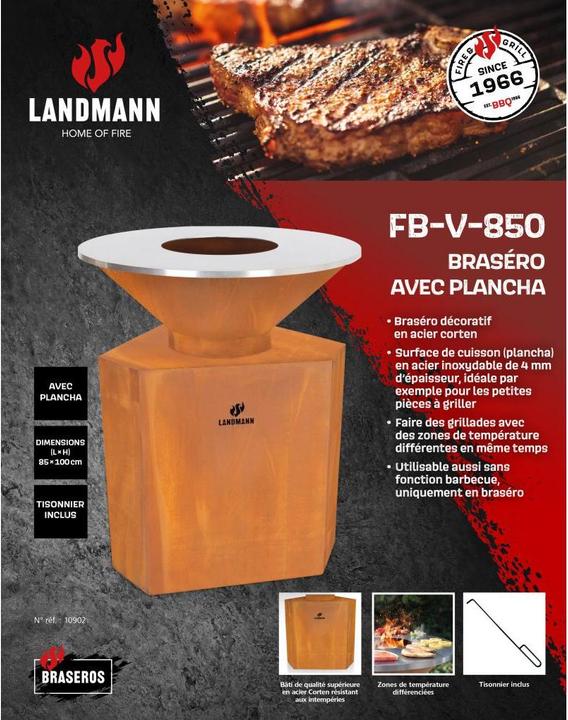 Produktbild Landmann Feuerschale FB-V-850 (85 cm)