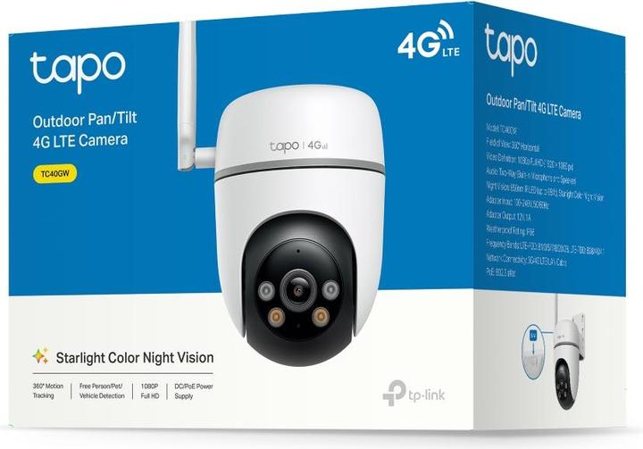 Immagine prodotto TP-Link Telecamera Pan/Tilt 4g Lte per esterni (1920 x 1080 Pixels)