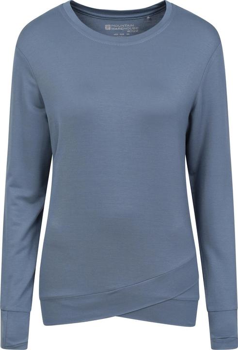 Mountain Warehouse Womens/Ladies Crossover Hem Long-Sleeved Yoga Midlayer