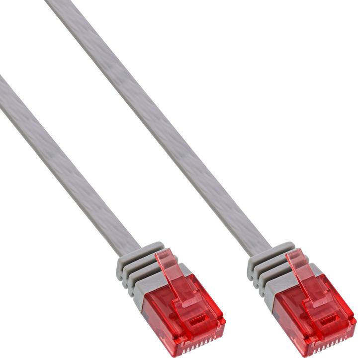 Produktbild InLine 0,5m Patchkabel flach, U/UTP, Cat.6 (U/UTP, CAT6, 0.50 m)