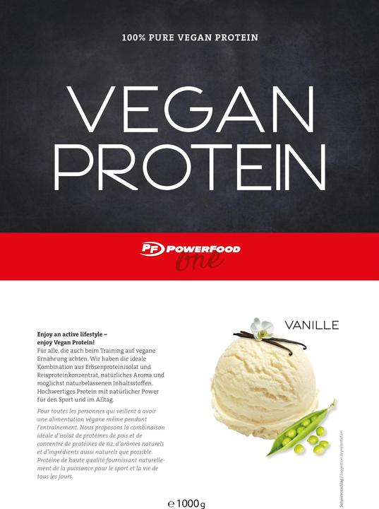 PowerFood One Vegan Protein (Vanille, 1 Stk., 1000 g)