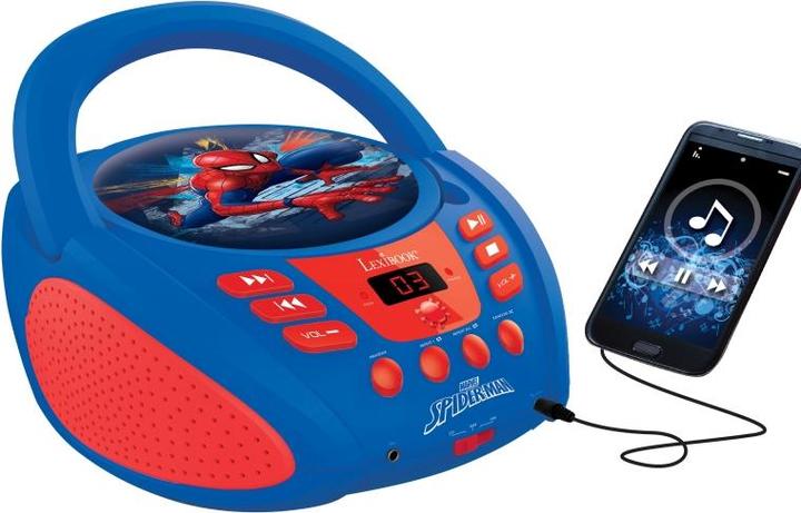 Actual product image Lexibook CD player Spider Man