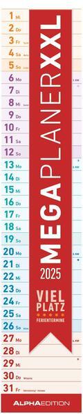 Produktbild Alpha Edition Megaplaner XXL 2025 Streifenkalender, 17,5x98cm, Familienkalender mit einer Spalte (Deutsch)