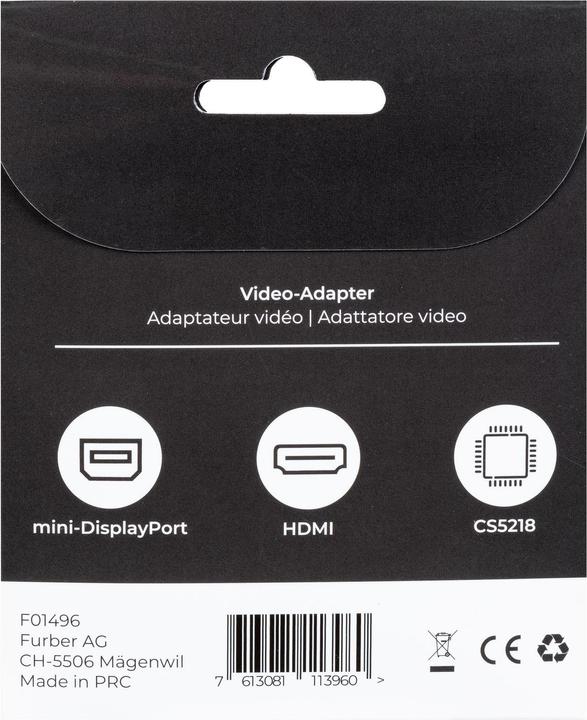 Produktbild Onit Adapter Mini-DisplayPort - HDMI (HDMI, 4.50 cm)