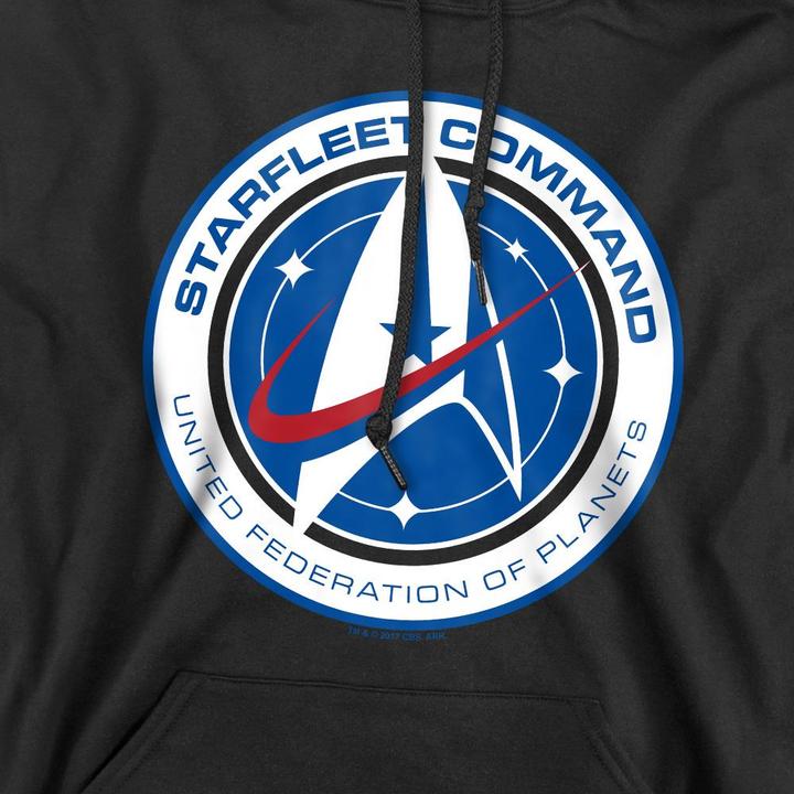 Immagine prodotto Universal Textiles Starfleet Command Felpa con Cappuccio Uomo (S)