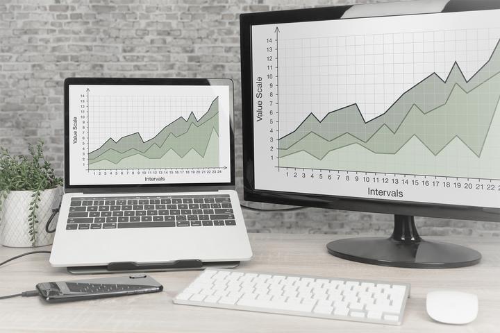 Immagine prodotto Digitus Supporto variabile per notebook con docking station USB-C® pop-out a 7 porte (USB-C, 7 Porti)