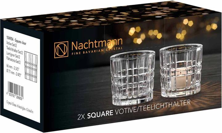 Actual product image Nachtmann Tealight holder Square Votives (2 x, Ø 7 x 6.5 cm)