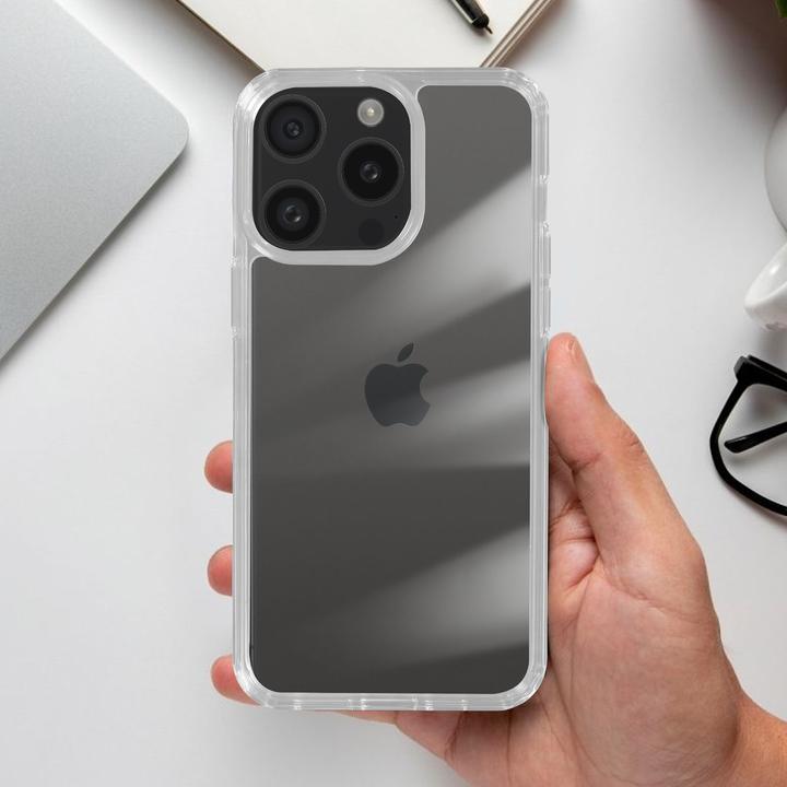 Actual product image Avizar Crystal Bump Protective Cover with Hard Back Series (Apple iPhone 15 Pro Max)