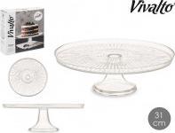 Image du produit Vivalto Plat à tarte avec pied 31cm avec bord lucente