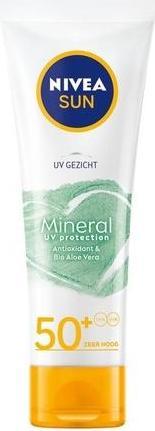 Actual product image NIVEA Sun Mineral Uv Protection Sunscreen Face Spf 50+ - 50ml (Suntan cream, SPF 50+, 50 ml)
