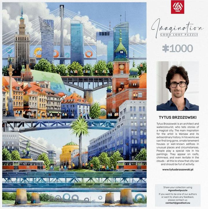 Produktbild Good Loot Puzzle 1000 Titas Brizovskis Brücken von Warschau (1000 Teile)
