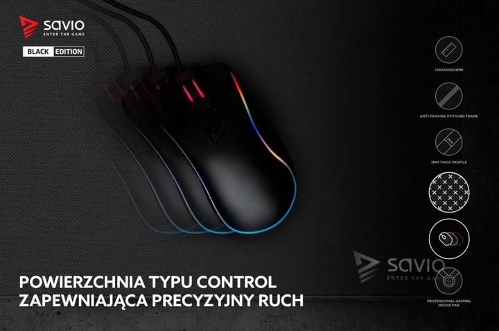 Actual product image Savio Black Edition Precision Control XXL Game Mouse Pad Black (XXL)