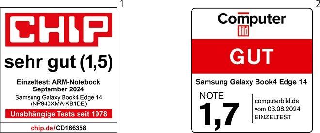 Immagine prodotto Samsung Galaxy Book4 Edge (14", Snapdragon X Elite X1E-80-100, 16 GB, 512 GB, DE)