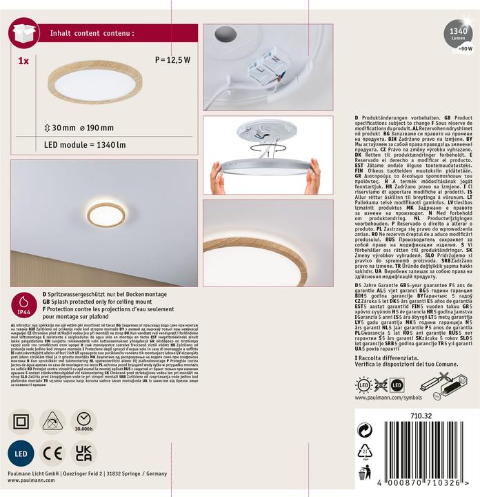 Actual product image Paulmann Atria Shine Backlight (1340 lm)