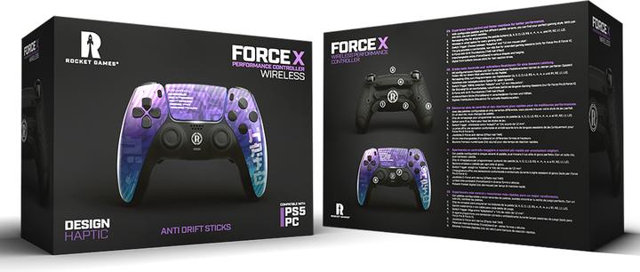 Produktbild Rocket Games Controller Rocket Force X Haptic Hall Effect (Mac, Android, iOS, PS5, PC)