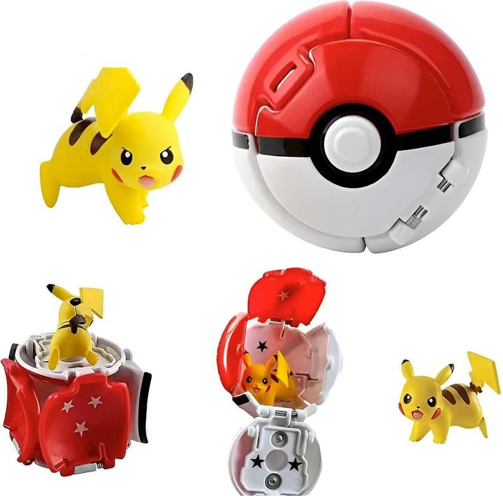 Produktbild Pokémon Wurfball-Set mit einem Pokeball Pikachu und Poke Ball