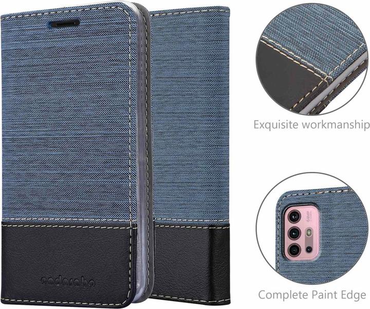 Produktbild Cadorabo Jeans Book Hülle (Motorola Moto G10, Motorola Moto G30)
