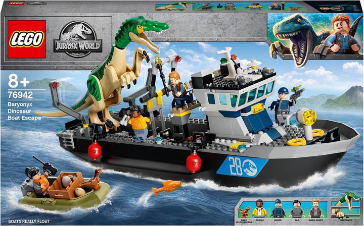 Image du produit LEGO Jurassic 76942 Dinosaure fuyant le bateau Baryonyx (76942, LEGO Jurassic World)