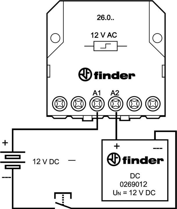 Produktbild Finder DC-Adapter für die Serie 26 026.9.012
