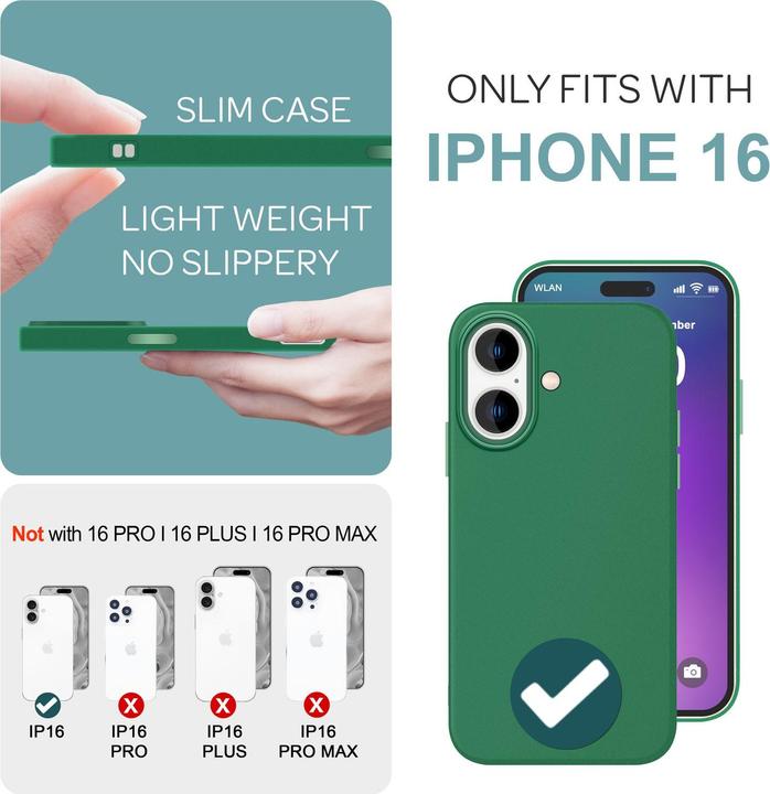 Actual product image Nalia Matt silicone cover (Apple iPhone 16)