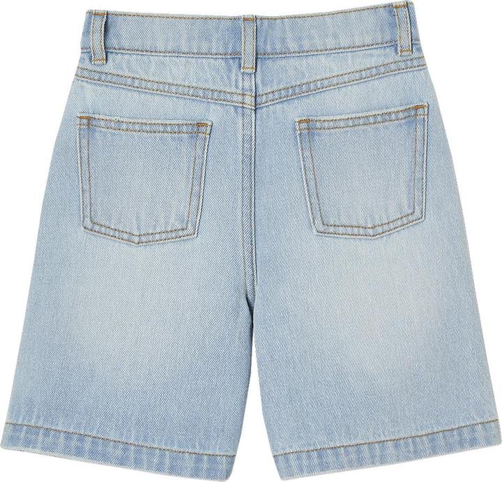 Actual product image Vertbaudet Mädchen Jeans-Shorts mit gestickten Blumen (104)