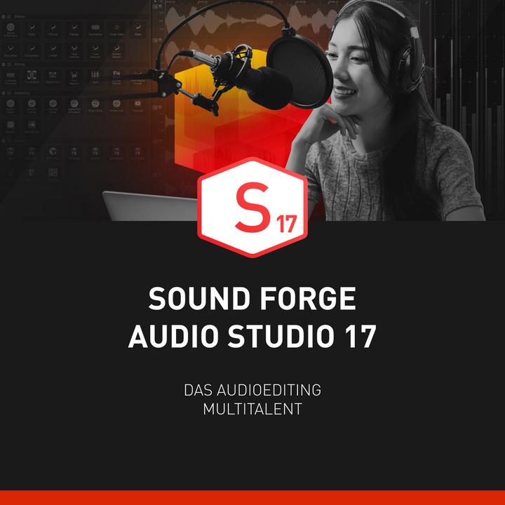Magix SOUND FORGE Audio Studio 17 Download Code (1 User, 1 Geräte/User, unbegrenzt)