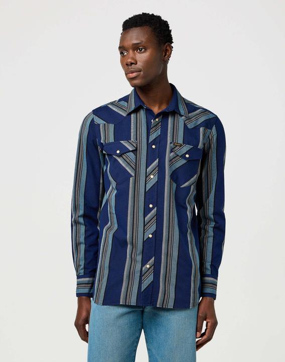Immagine prodotto Wrangler Langarmhemd Western Indigo Shirt (XL)