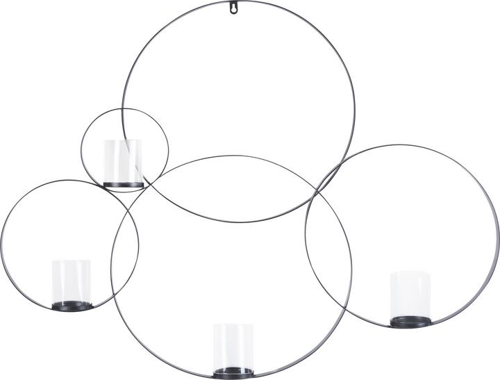 Produktbild Beliani Wandleuchter aus Metall 80 cm schwarz BURU